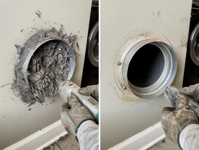 Professional clogged vent cleaning by Garden City Dryer Vent Cleaning in Garden City