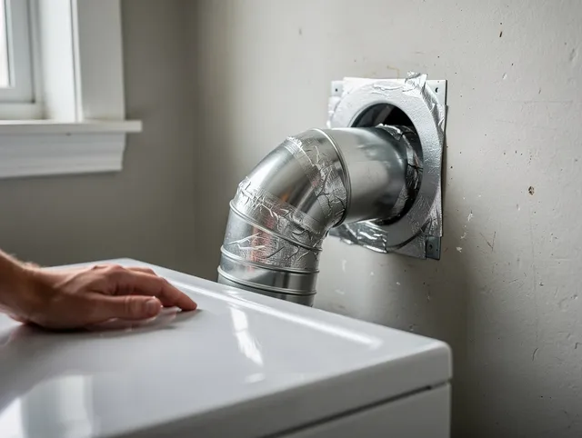Garden City Dryer Vent Cleaning expert performing professional dryer vent repair and installation in Garden City