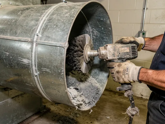 Industrial-grade dryer vent cleaning by Garden City Dryer Vent Cleaning in Garden City